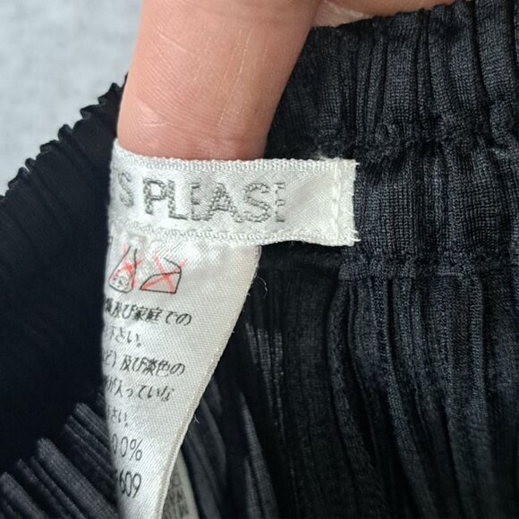 Pleats Please by Issey Miyake Black Pants EUC Size 1 - Picture 9 of 9